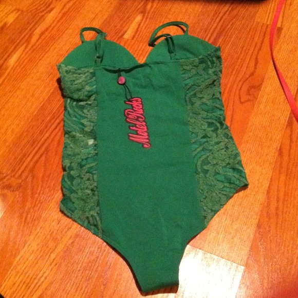 ********SOLD*******Motel Rocks emerald bodysuit - Picture 3 of 4