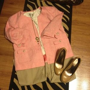 Madison salmon colored short blazer