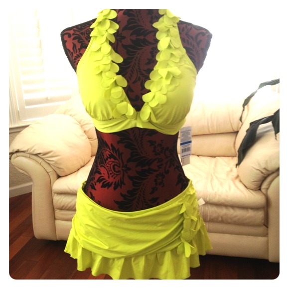 Sexy Citrus Colored 2 piece swimsuit (2013, sz.XL)