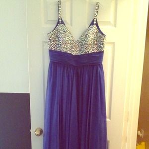 Dave and Johnny Sapphire Dress