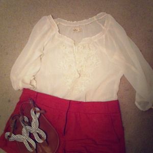 Hollister Sheer White Top