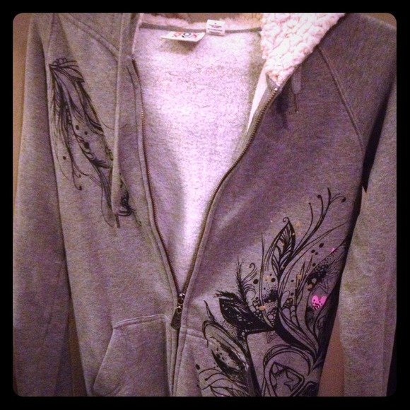 Roxy gray cotton hoodie - Picture 1 of 1