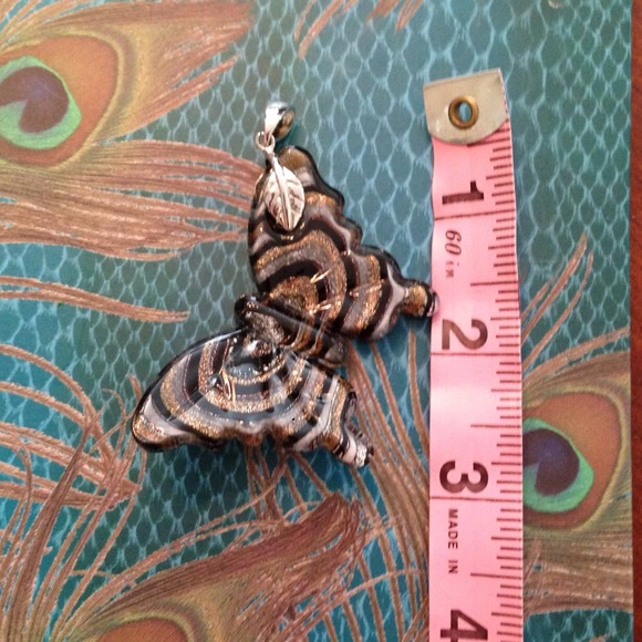 Glass Butterfly Pendant - Picture 2 of 2