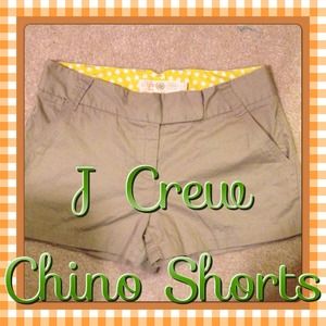 J. Crew Weathered Broken In Chino Shorts