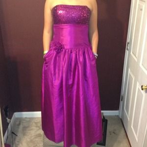 Magenta prom dress