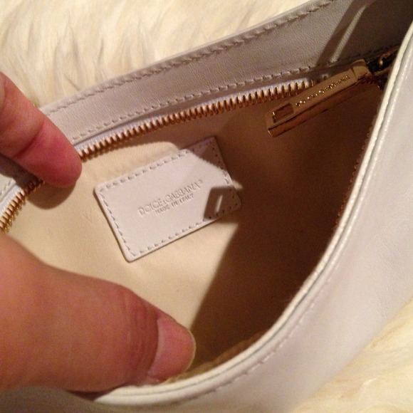 Authentic Dolce & Gabbana white leather bag - Picture 2 of 3