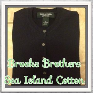 Brooks Brothers Sea Island Cotton Cardigan