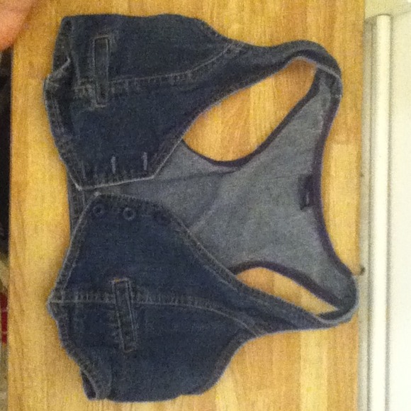 Jean vest large 10-12