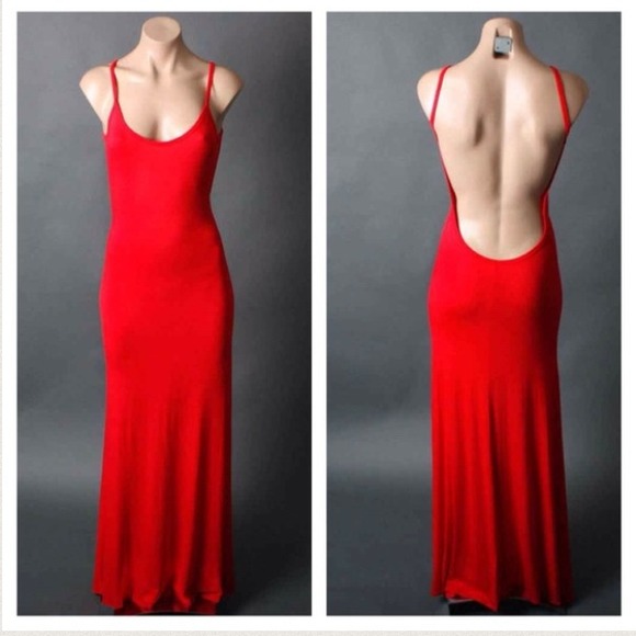 Red Backless Maxi reserved