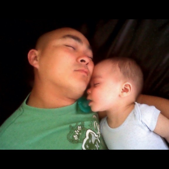 ❤My lovely husband and the baby. They are twins!!❤