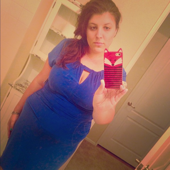 Neon Royal Blue Dress