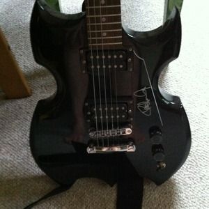 Paul Stanley signed guitar