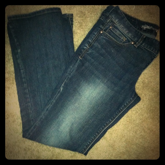 Dark blue Express jeans!