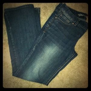 Dark blue Express jeans!