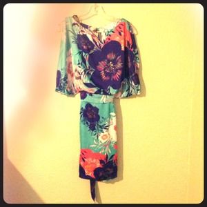 Colorful pull back dress