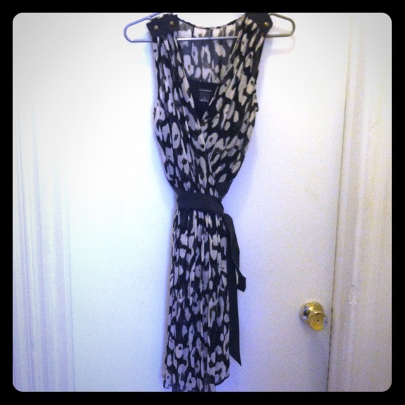 Zebra print Club Monaco wrap dress