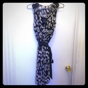 Zebra print Club Monaco wrap dress