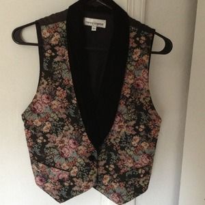 Vintage floral vest