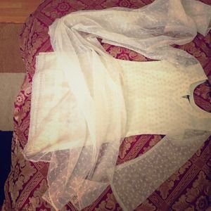 Cream colored princess dress..!!