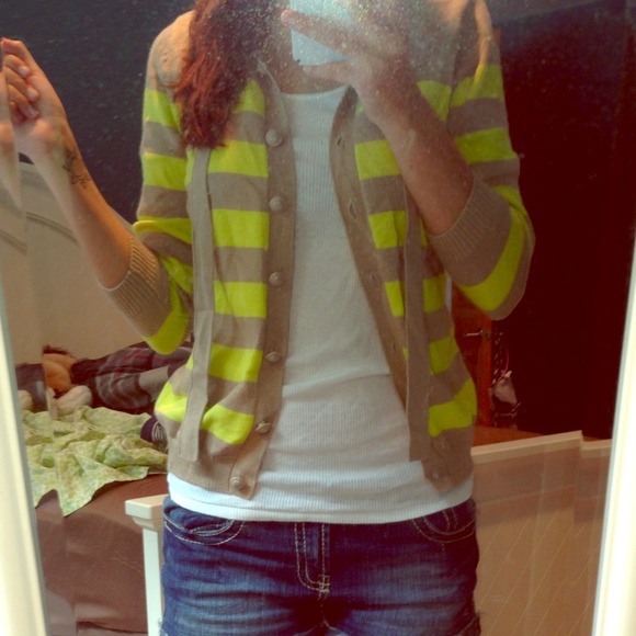 Neon/Tan Sweater