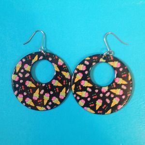 Ice cream earrings