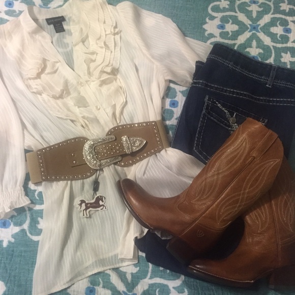 Montana West Stretch Leather Belt