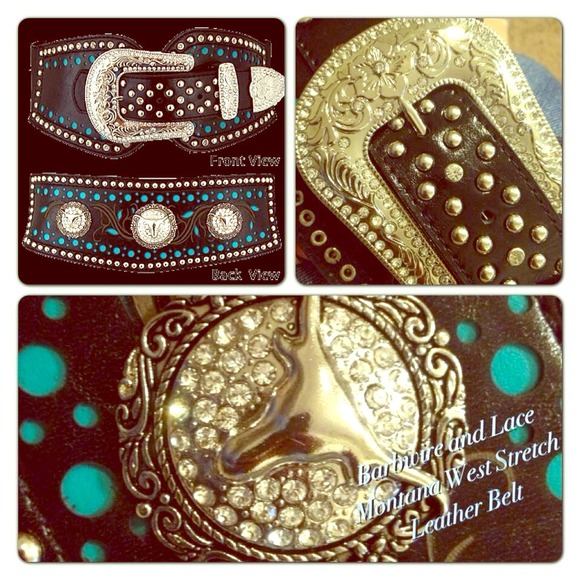 Montana West Stretch Leather Belt
