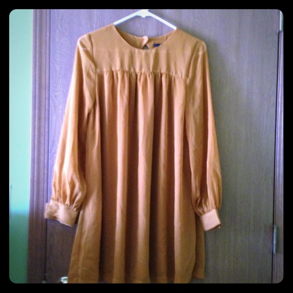🚫Sold🚫H&M gold/orange hippie-inspired dress