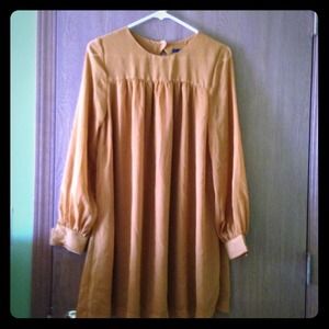 🚫Sold🚫H&M gold/orange hippie-inspired dress