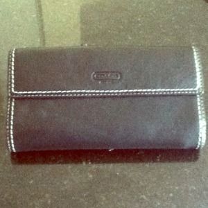 Authentic Black Classic Coach Wallet