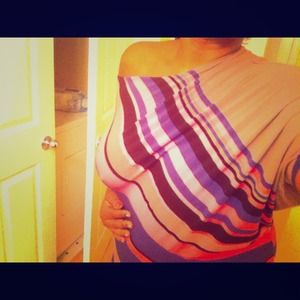 Fitted off the shoulder mini dress