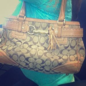 💥💥RESERVED BUNDLE💥💥Brown Coach Med Tote&Wallet