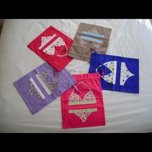 Underwear/dry bikini bags with and without lace