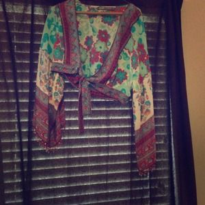 Silk cardigan