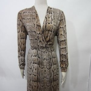 H&M Dress snake skin print jersey.  Size large