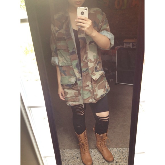 Vintage Camo Army Jacket