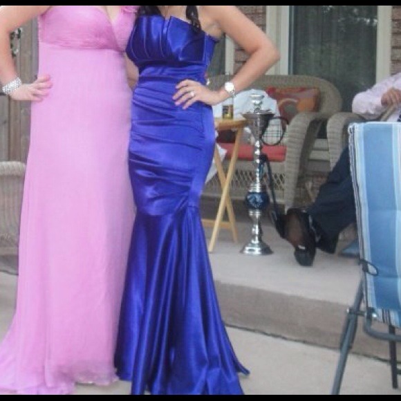 Beautiful purple gown.