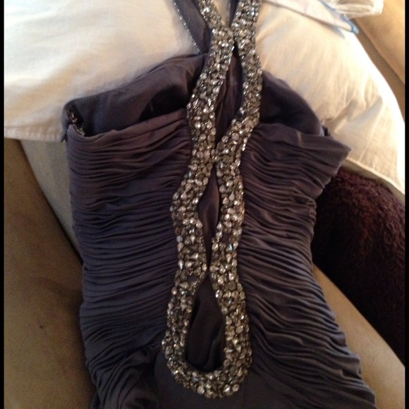 Beautiful grey jovani evening dress!