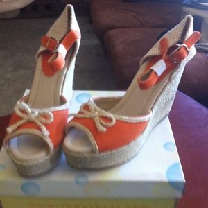 NEW Burnt Orange Soda Brand Wedges