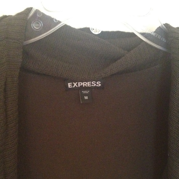 🚫SOLD🚫Express dark olive green sweater - Picture 2 of 3