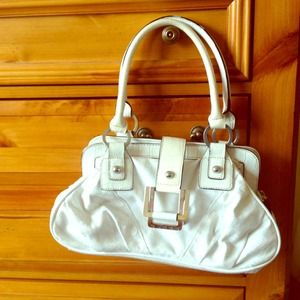 White Guess purse