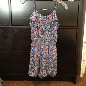 Forever 21 flower patterned romper