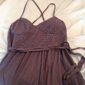 Corset lace top dress