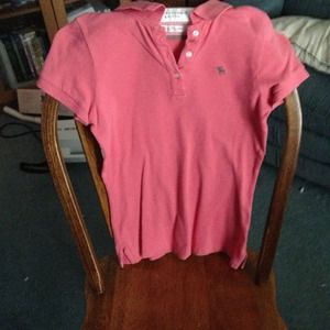 A&F Pink Polo