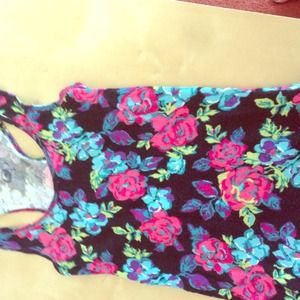 Flower print tank too