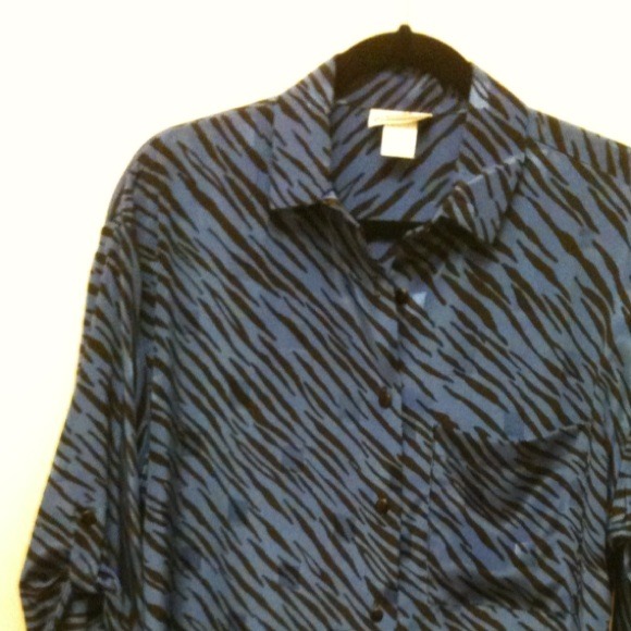 Blue zebra stripe new wo tags