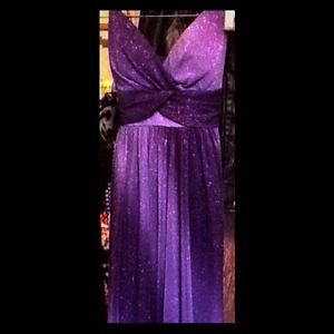 Purple sparkly dress! :)