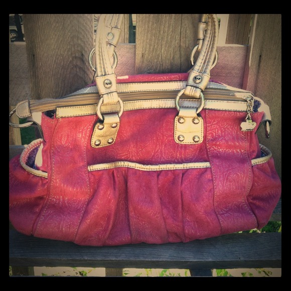 Kathy Van Zeeland pink/purple purse