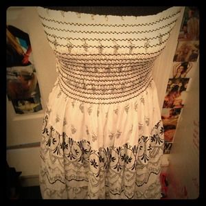 Really cute white and black dress