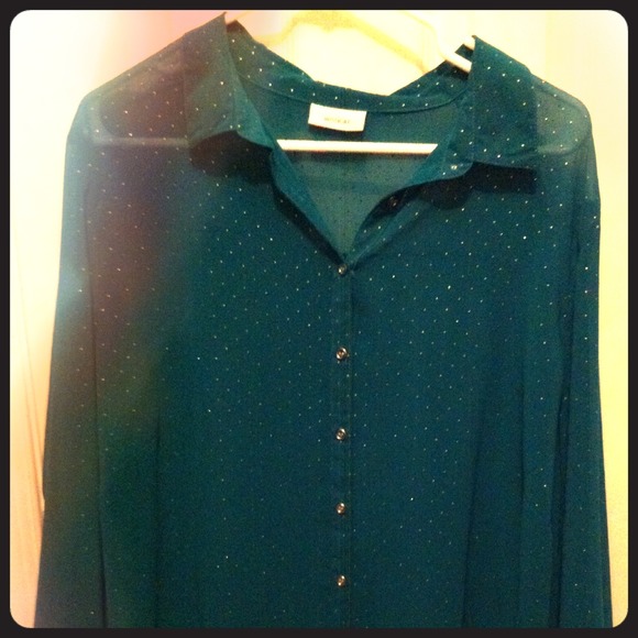 Dark green💚 transparent top👕🎀